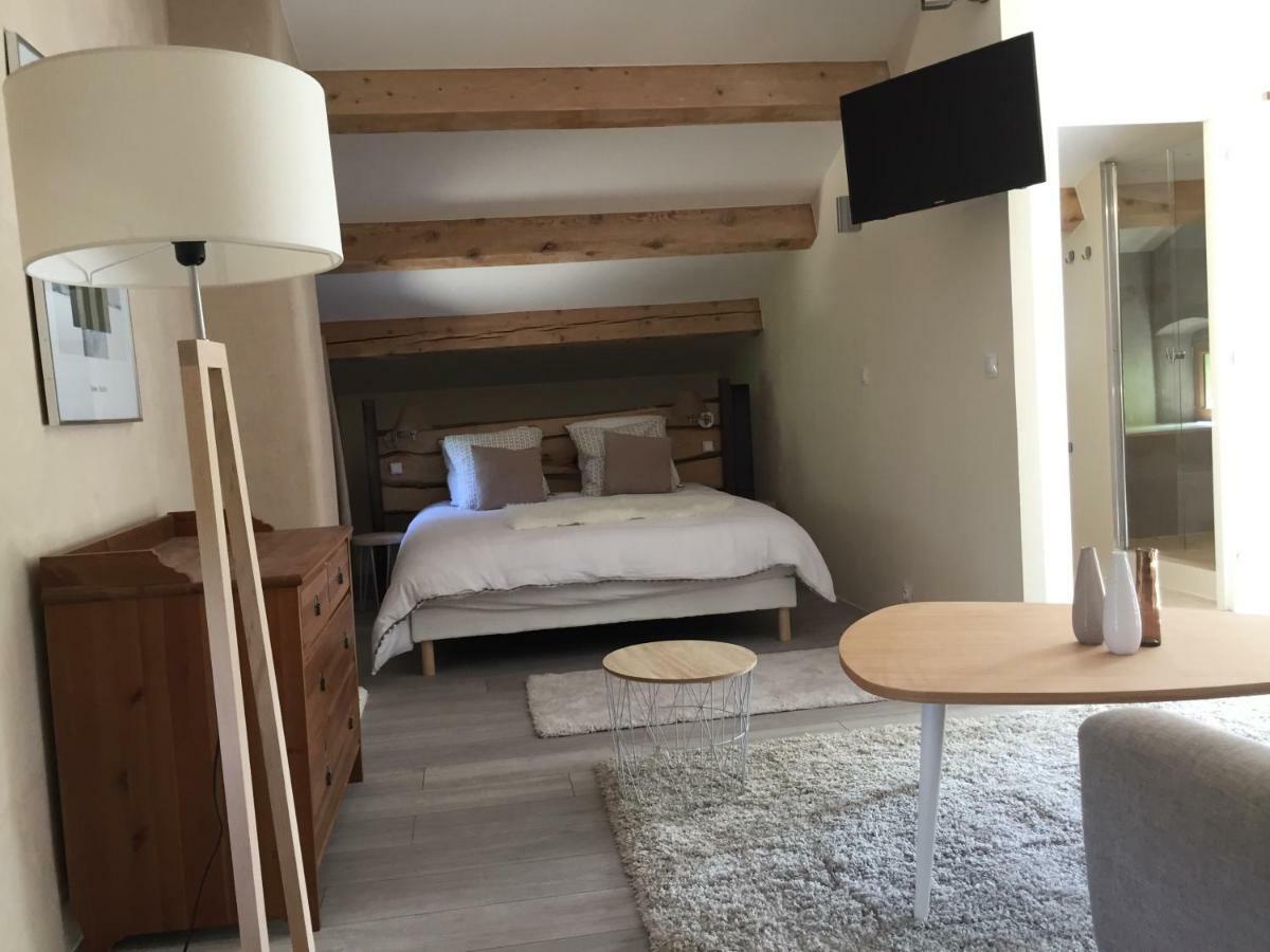 Bed and Breakfast Les Agaves Piscine Panoramique Vue Exceptionnelle Grospierres Exterior foto