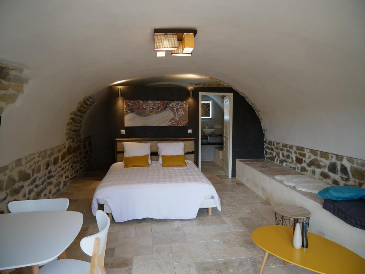 Bed and Breakfast Les Agaves Piscine Panoramique Vue Exceptionnelle Grospierres Exterior foto